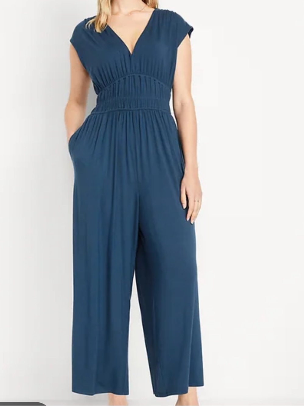Old Navy V-Neck Jumpsuit Medium